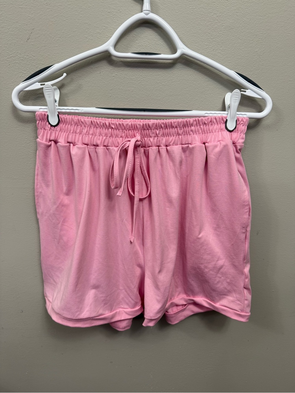 🔥2 for $10🔥SHEIN Pink Faux Drawstring Athletic Lounge Shorts Women's Large